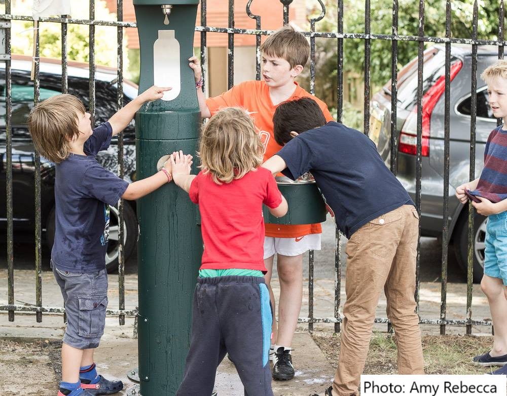 Drinking Water fountain at Belle Vue Park, Penarth, Wales